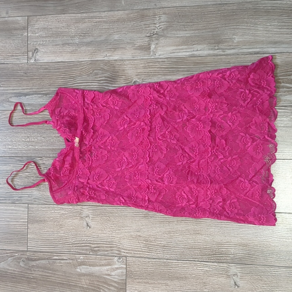 What Makes You Blush Pink Lace Slip Lingerie XS